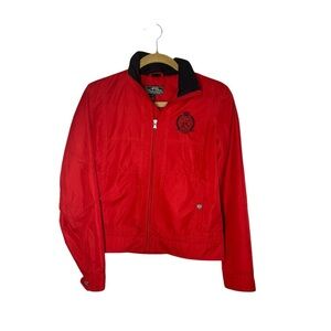 Lauren Ralph Lauren Women’s Small Red Windbreaker Coat with Zip